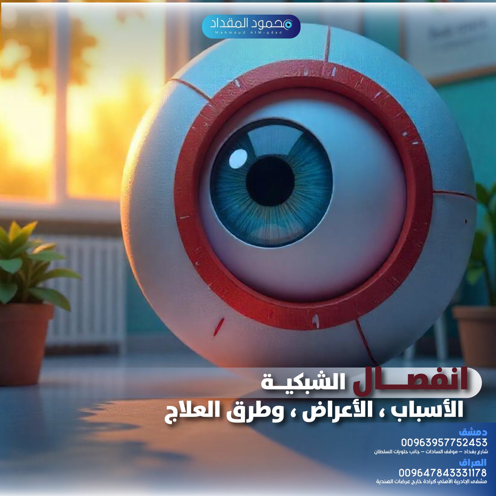 أنفصال الشبكية الأسباب، الأعراض، وطرق العلاج